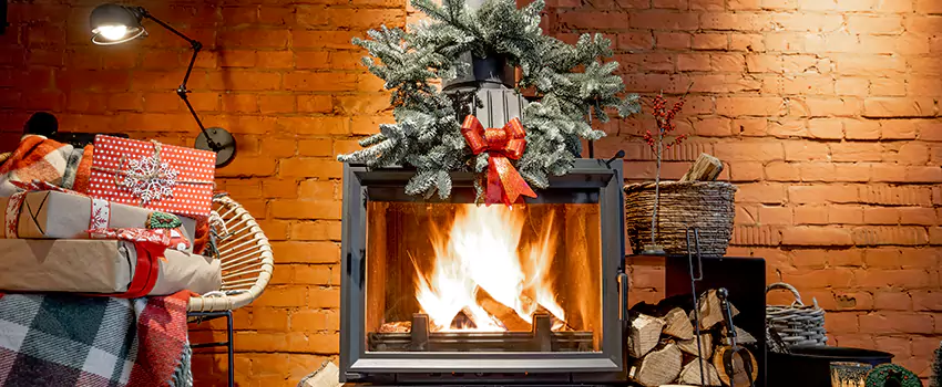 Travis Industries Linear Gas Fireplace Installation in East Orange, New Jersey