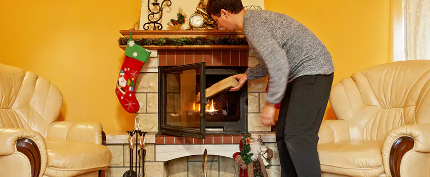 Rusted Metal Fireplace Restoration in East Orange, New Jersey